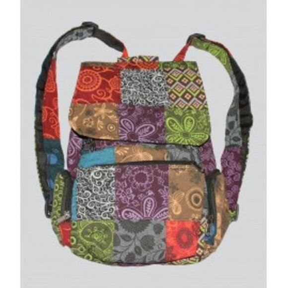 Kathmandu Imports Patchwork Backpack Daypack NWT - Picture 1 of 6